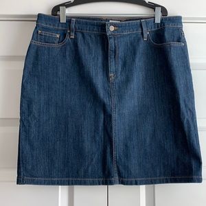 LL Bean Denim Skirt (favorite fit)